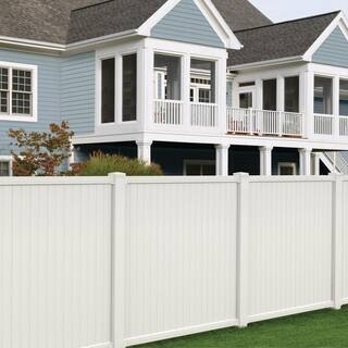 Veranda White Vinyl Fence Adjustable Bracket Kit (2-Pack) 281270