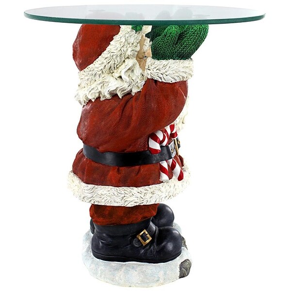 Design Toscano Santa Claus GlassTopped Christmas Table