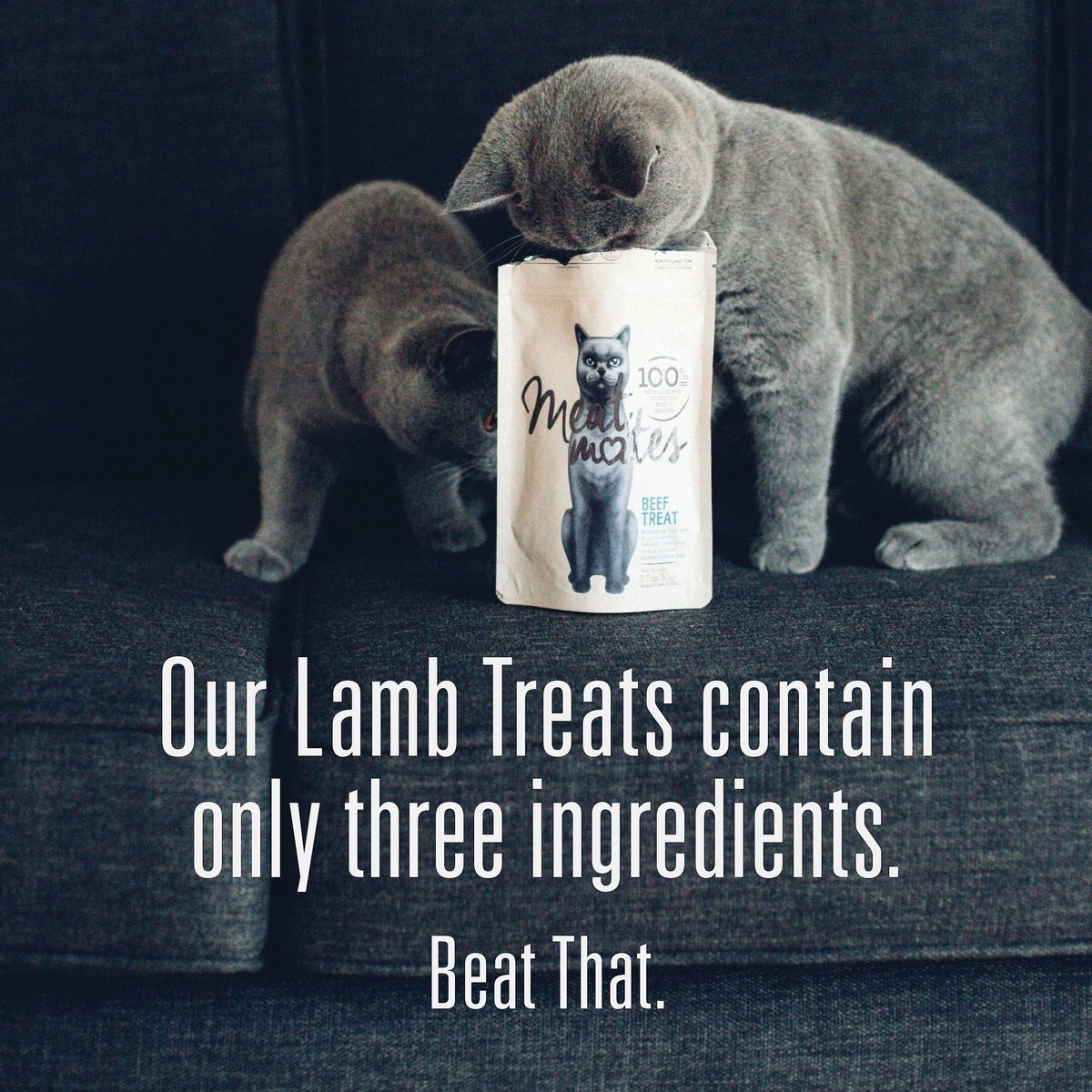 Meat Mates Lamb Freeze-Dried Raw Cat Treats