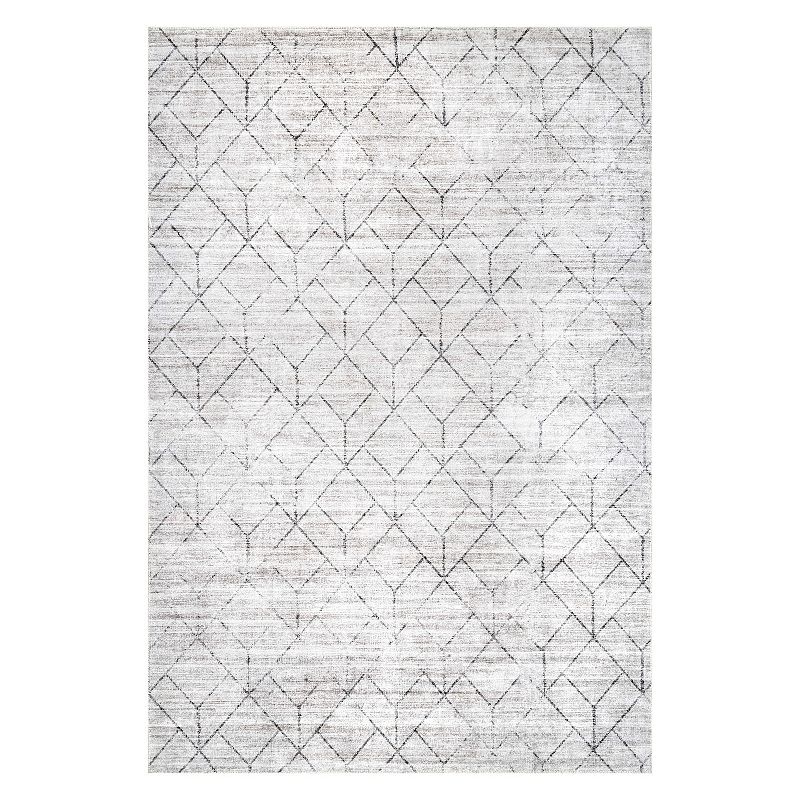 nuLoom Regan Modern Geometric Machine Washable Area Rug