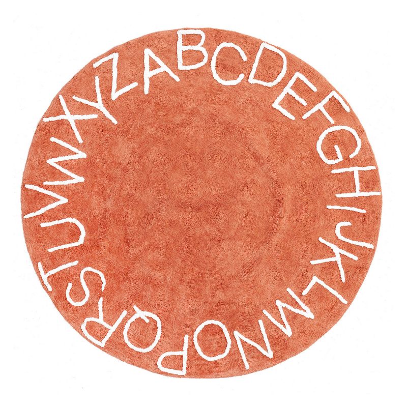 nuLoom Kids Washable Round Alphabet Rug