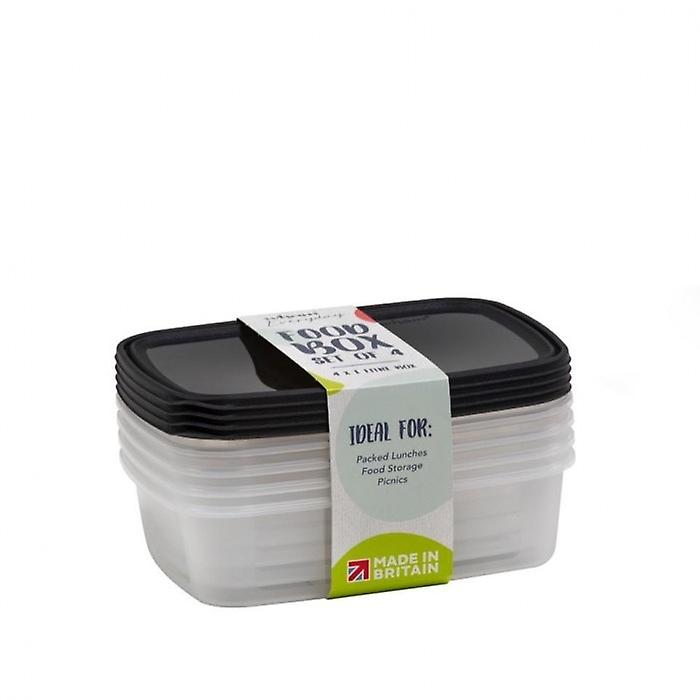 Wham 1L Food Storage Box (Pack of 4)