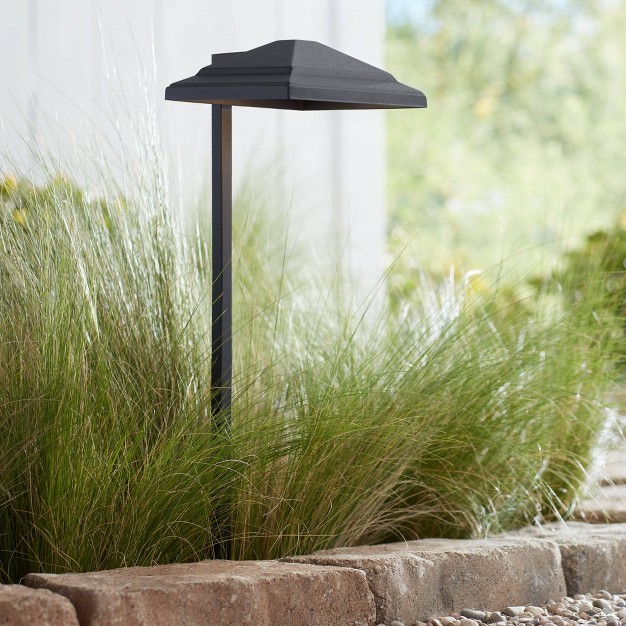 High Textured Black Led Landscape Path Light