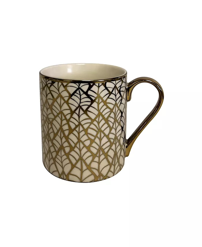 Certified International Mosaic 6-Pc. Gold Plated Mugs