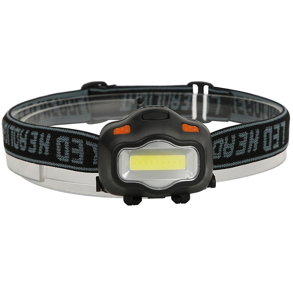 Outdoor Portable Waterproof Mini Cob Headlight Head Lamp For Night Fishing Campingblack