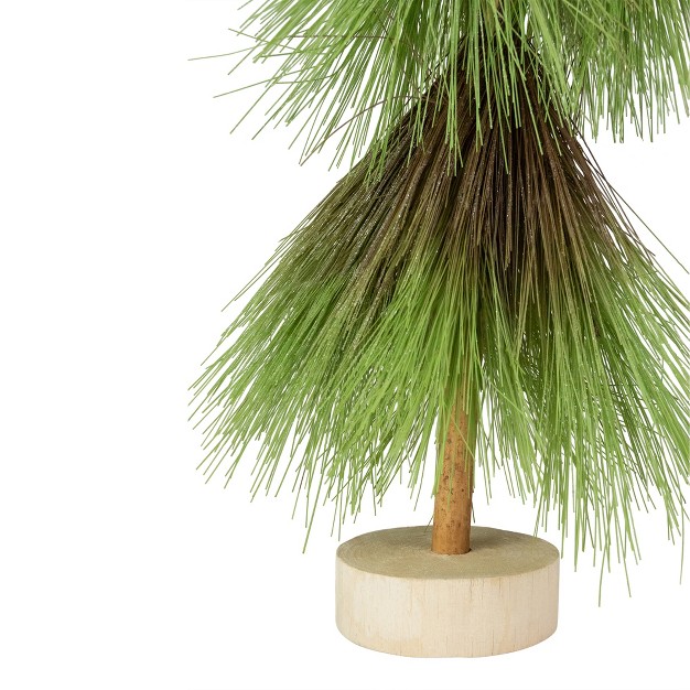 Green And Brown Pine Needle Tree Christmas Decoration