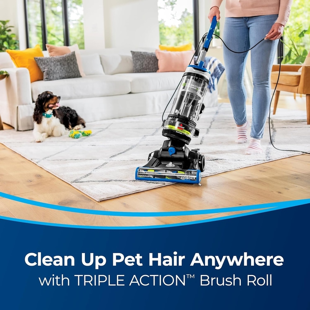 CleanView Swivel Rewind Pet Reach Vacuum Cleaner  with Quick Release Wand  Swivel Steering and Automatic Cord Rewind