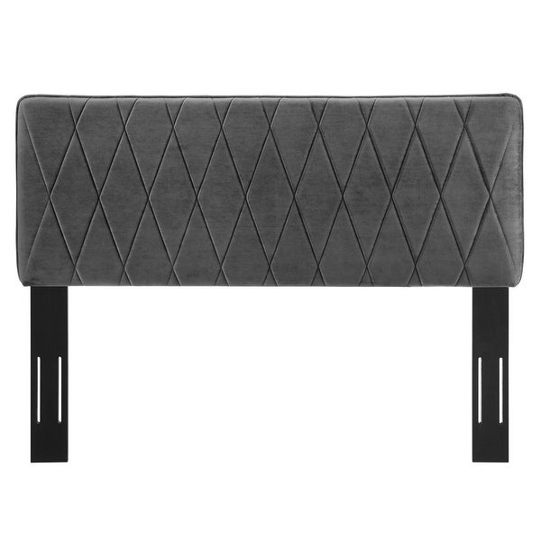 Leila Performance Velvet King/California King Headboard - - 34350918