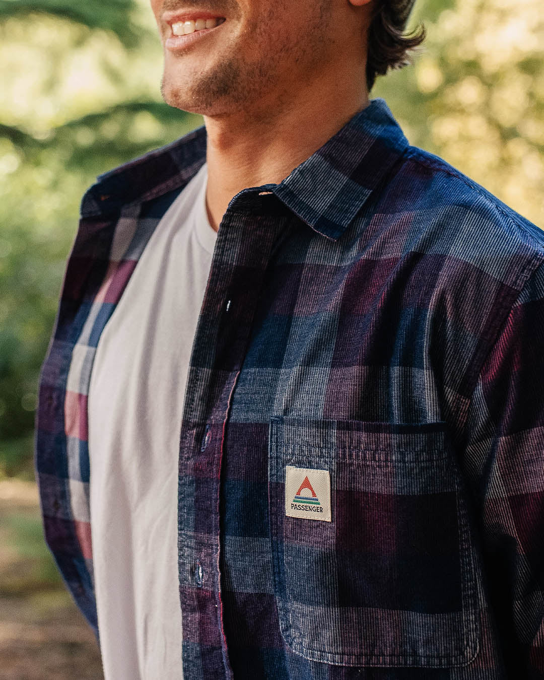 Backcountry Cord Check Shirt - Rich Navy