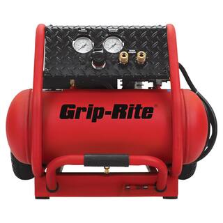 Grip-Rite 4-Gal. Low RPM Single Tank Wheeled Portable Compressor GR2540LR