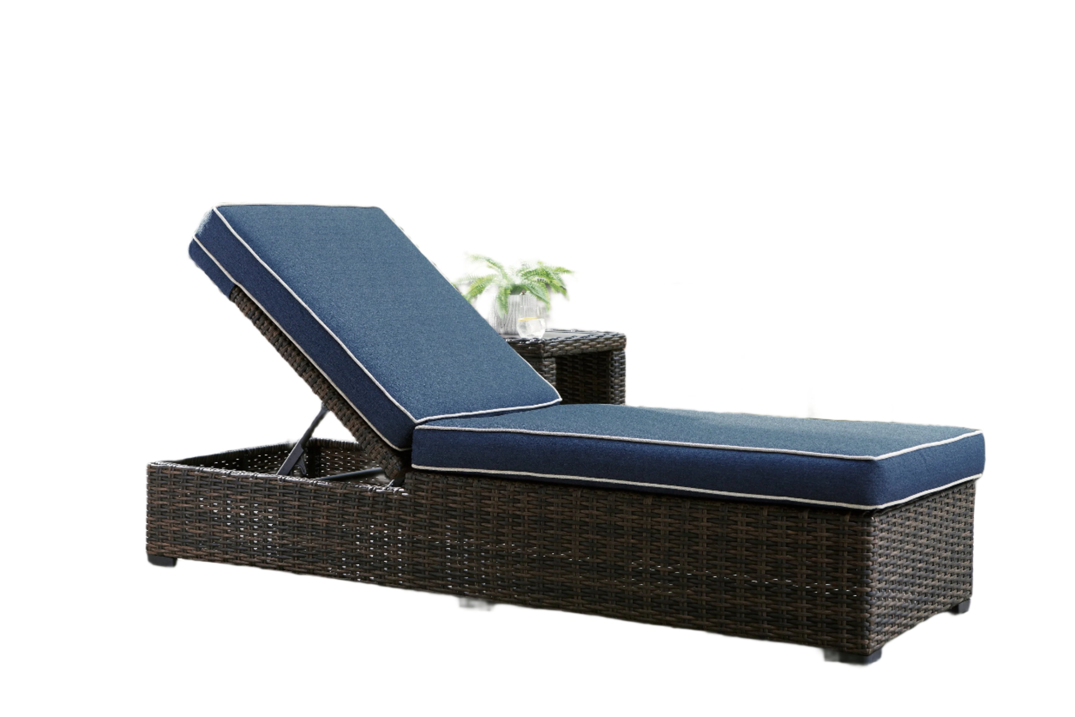 Grasson Lane Chaise Lounge With Cushion