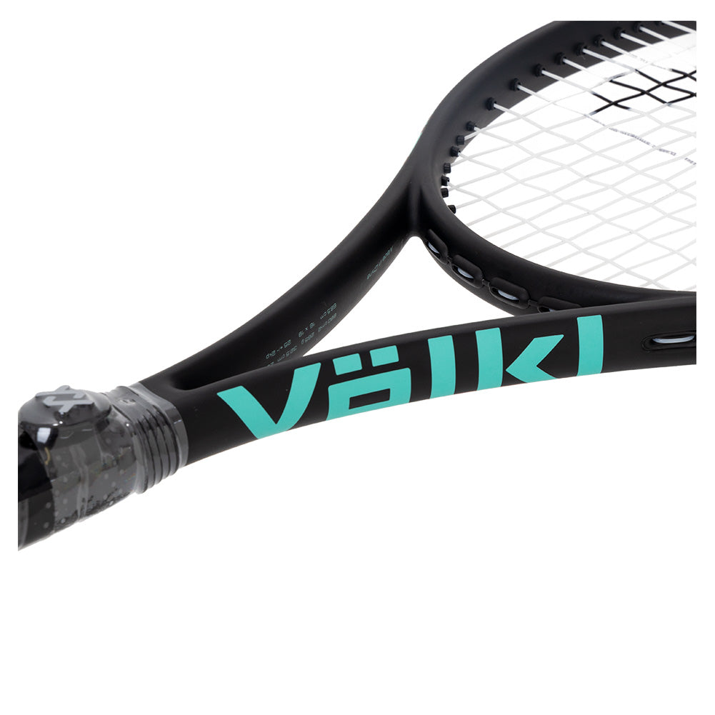 Team Speed Prestrung Tennis Racquet Black and Turquoise