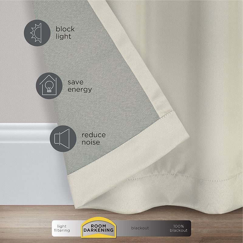 eclipse Solid Thermapanel Room-Darkening 1-Panel Window Curtain