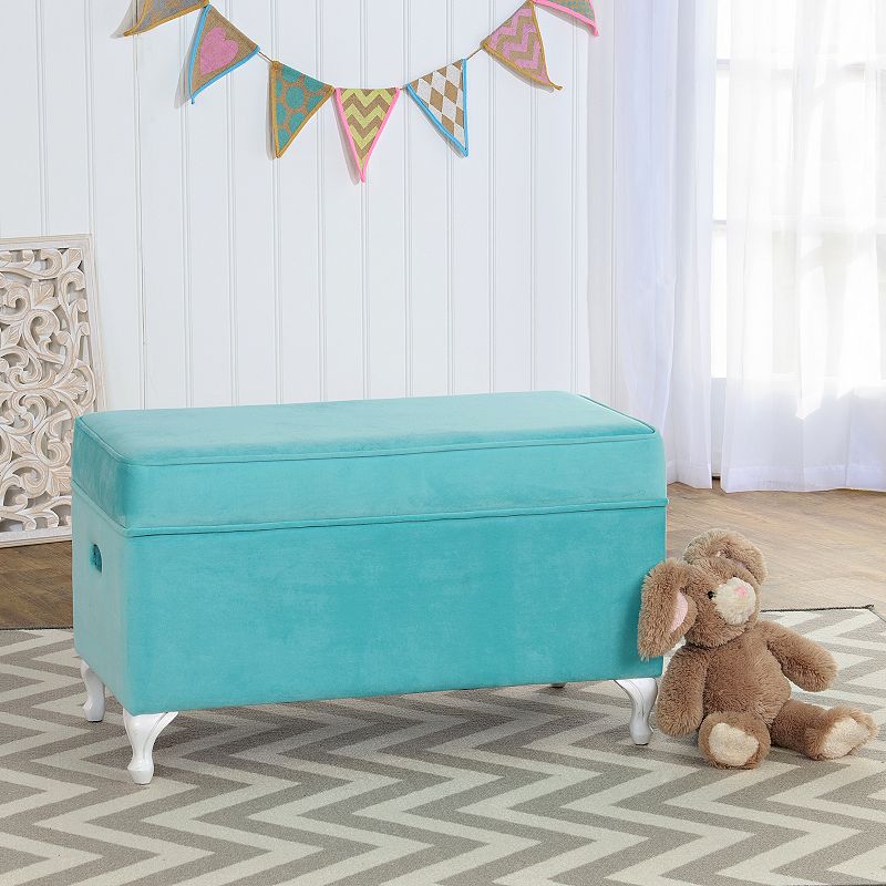 HomePop Diva Velvet Storage Bench