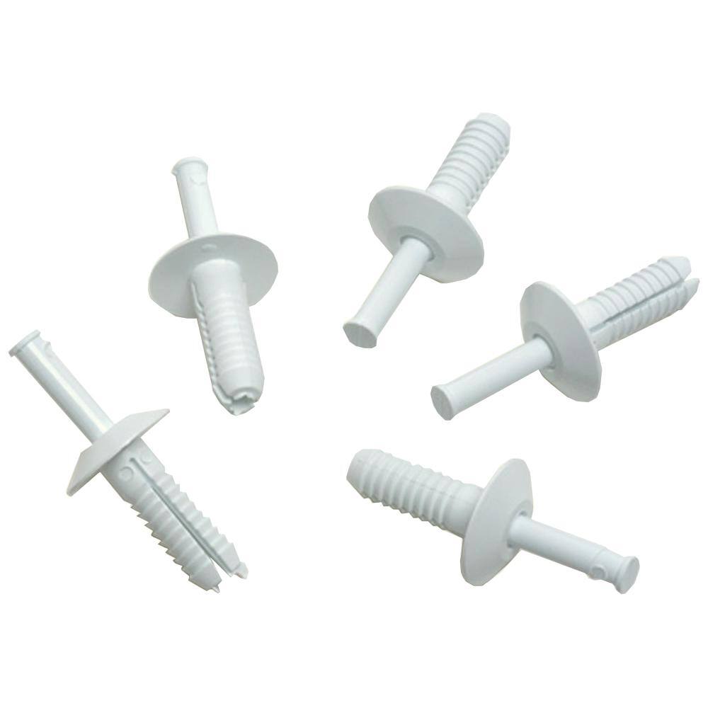 Glasliner 34 in. White Nylon Rivets (50-Pack) 9500XA