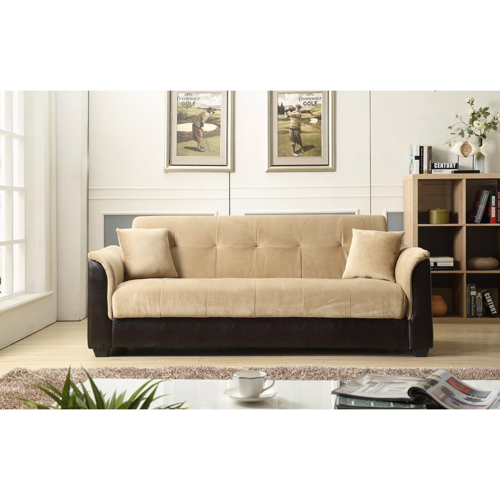 NH Designs Champion Futon Sofa Bed with Storage