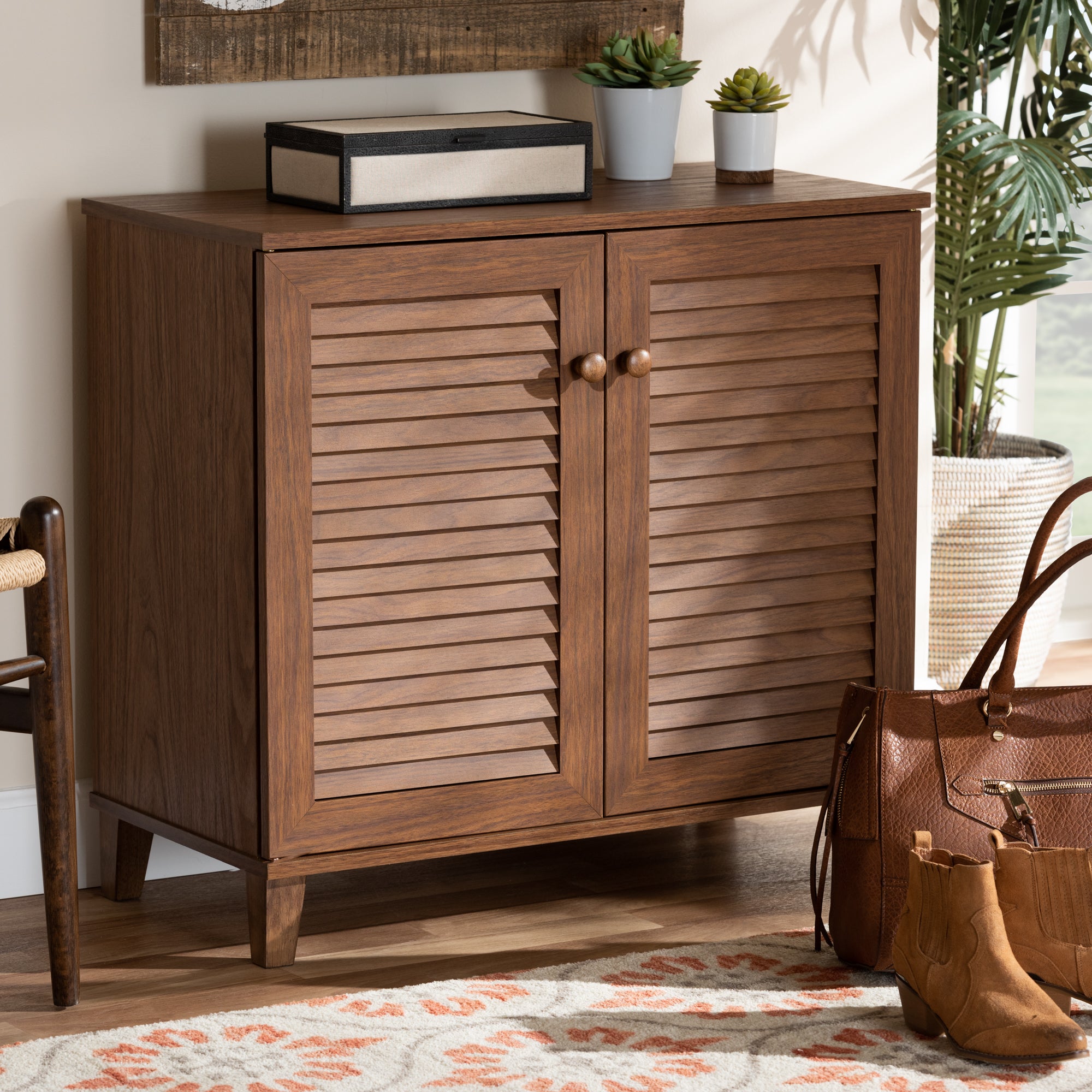 Baxton Studio Coolidge Shoe Storage Cabinet