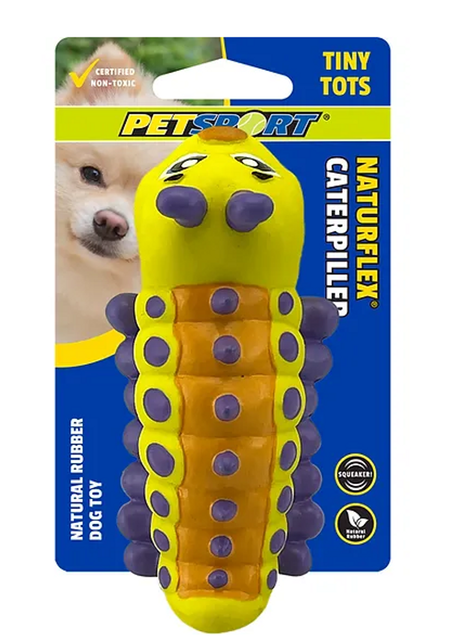 PetSport Naturflex Tiny Tots Caterpillar Dog Toy