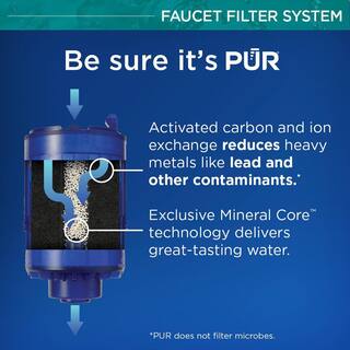 PUR PLUS Faucet Mount Filtration System Black FM2100B