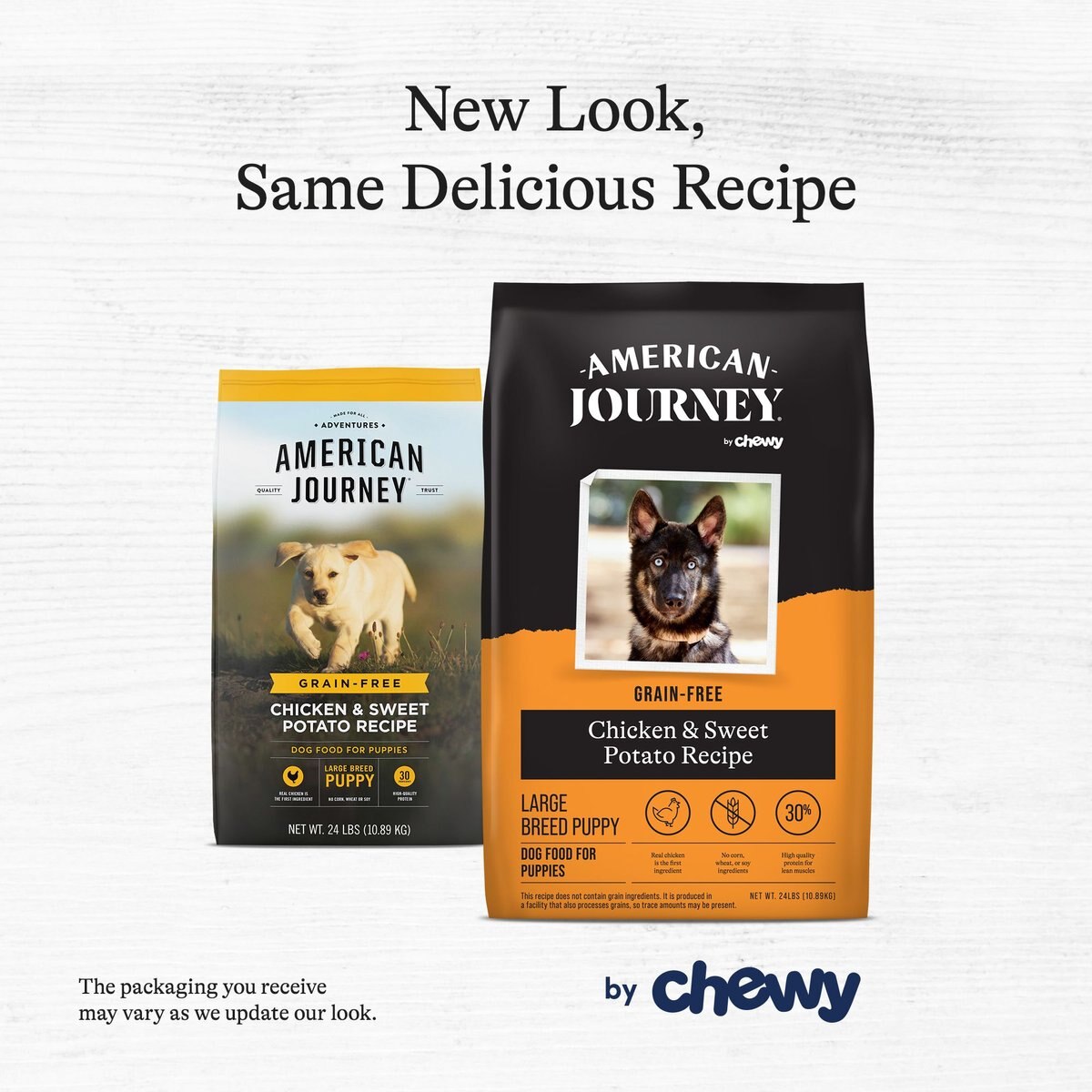 American Journey Large Breed Puppy Chicken and Sweet Potato Recipe Grain-Free Dry Dog Food