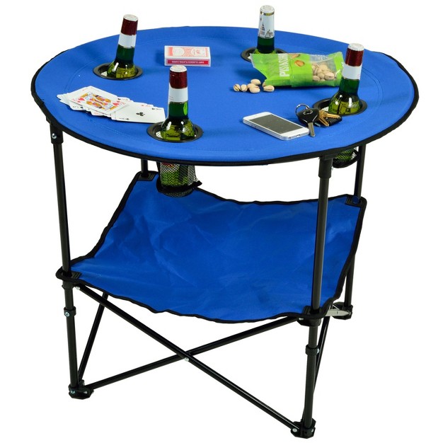 Picnic At Ascot Travel Folding Canvas Table For Picnics And Tailgating