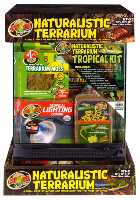 Zoo Med Laboratories Inc-Naturalistic Terrarium Tropical Kit 12x12x18