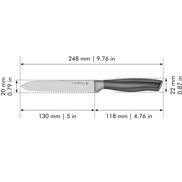 Henckels Graphite 5 inch Serrated Utility Knife