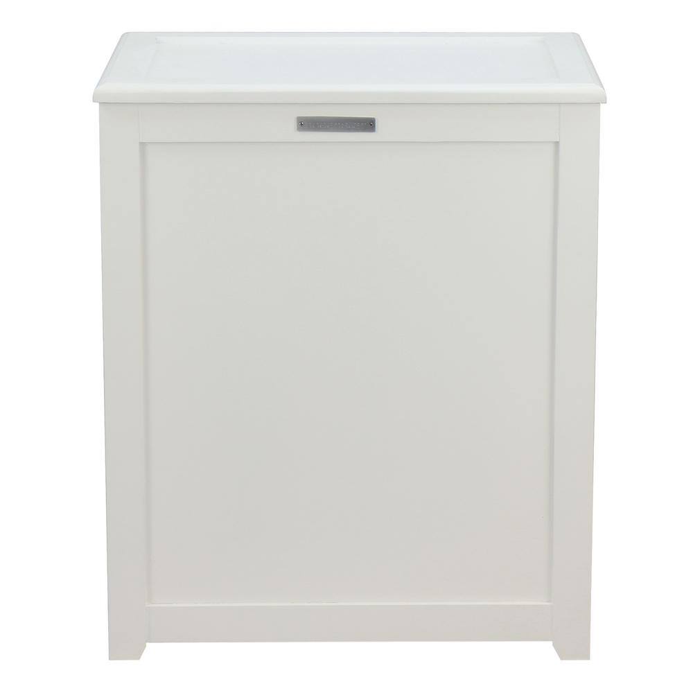 Oceanstar Storage Laundry Hamper in White RH5513WHITE