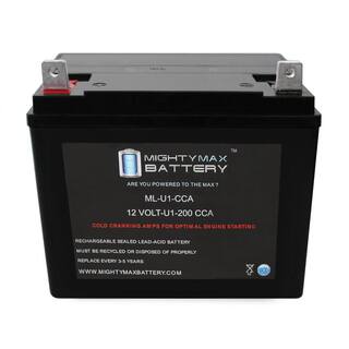 MIGHTY MAX BATTERY ML-U1 12V 200CCA Battery for Cub Cadet Sit Down Under Seat Mowers ML-U1-CCA157