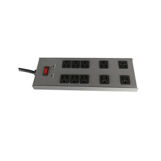 Commercial Electric 15 ft. 10-Outlet All Metal Surge Protector YLPT-46-1