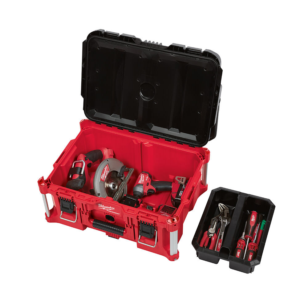 Milwaukee PACKOUT Rolling Tool Box Large Tool Box and Tool Case PACKOUT19 from Milwaukee