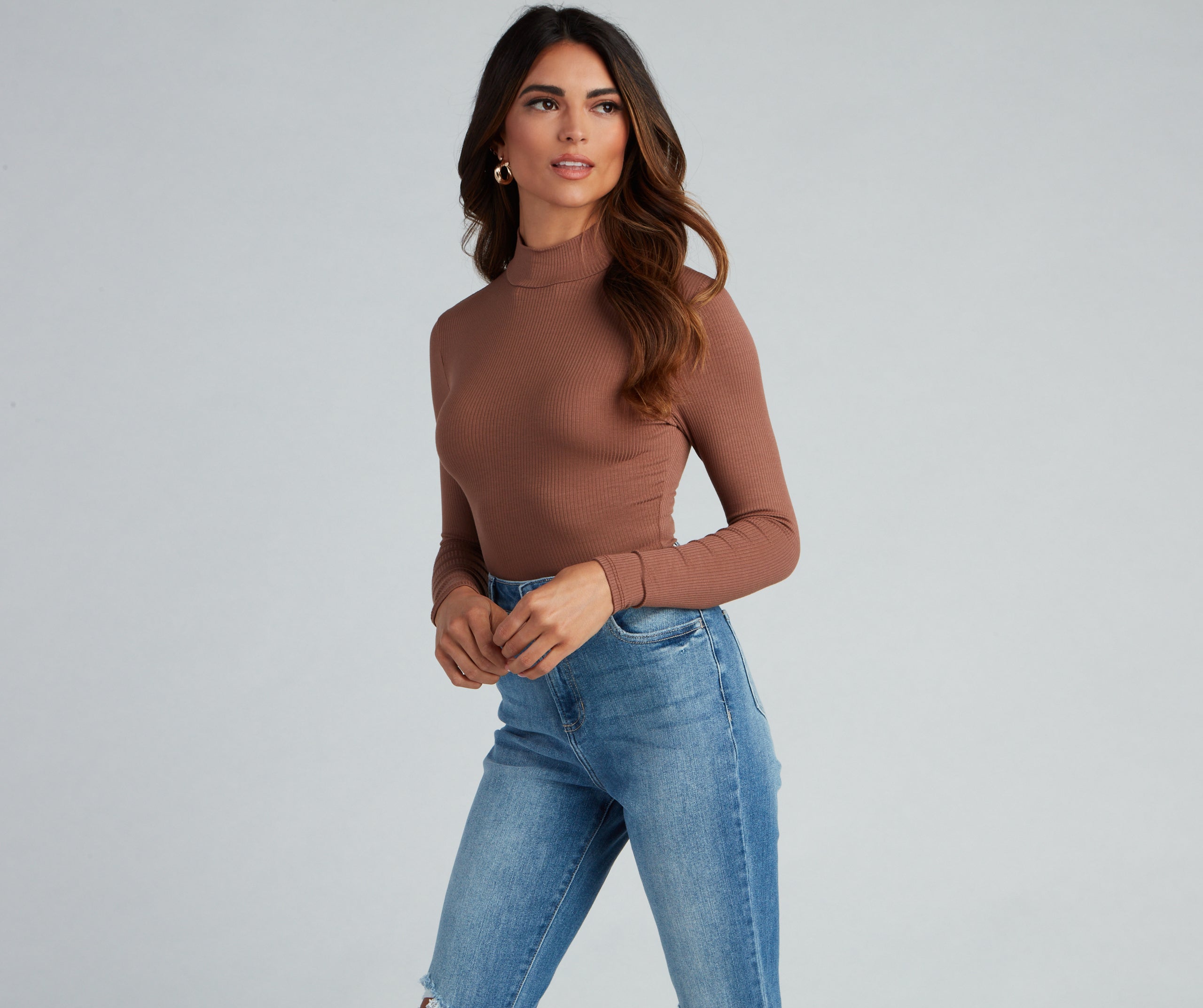 Wardrobe Essential Mock Neck Top