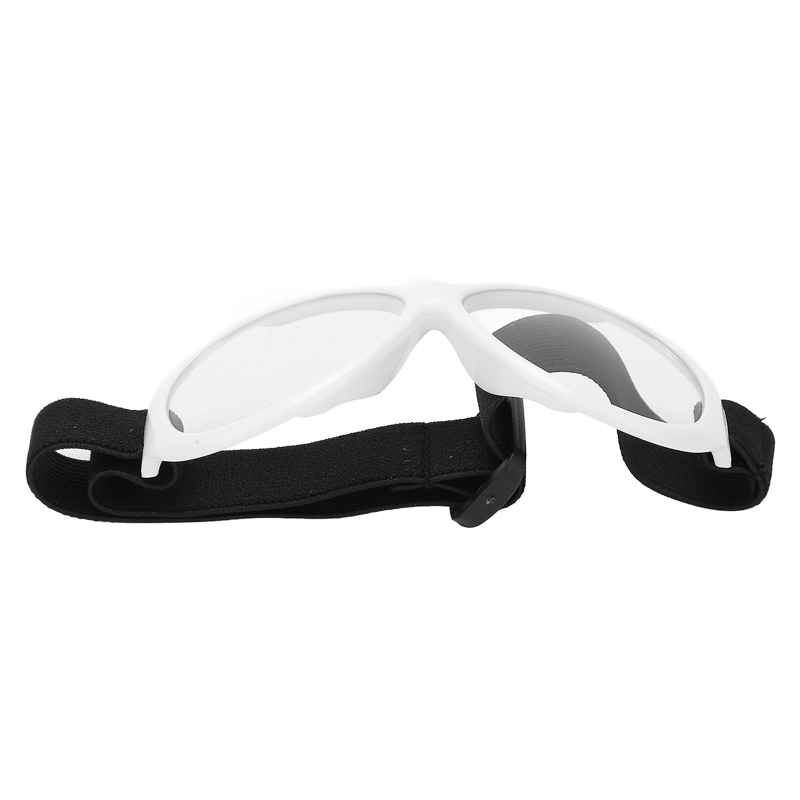 Outdoor Professional Basketball Glasses Adjustable Head Band Durable Sports Safety Goggleswhite