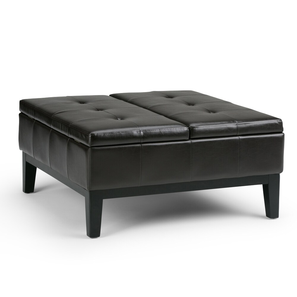 WYNDENHALL Lancaster 36 in. Wide Contemporary Square Table Ottoman