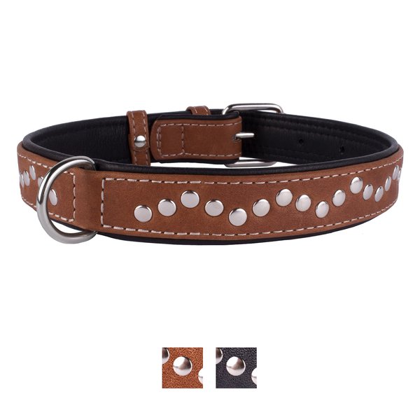 CollarDirect Handmade Studded Leather Dog Collar