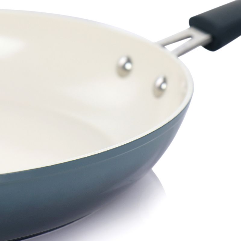 Oster Cocina Corbett 12 Inch Nonstick Aluminum Frying Pan in Gray