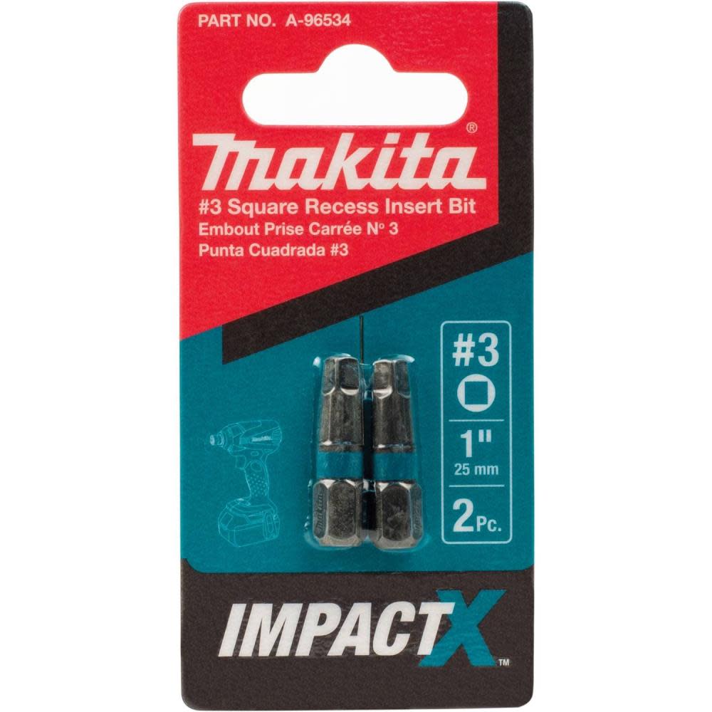 Impact X  T10 Torx  1″ Insert Bit， 2/pk ;