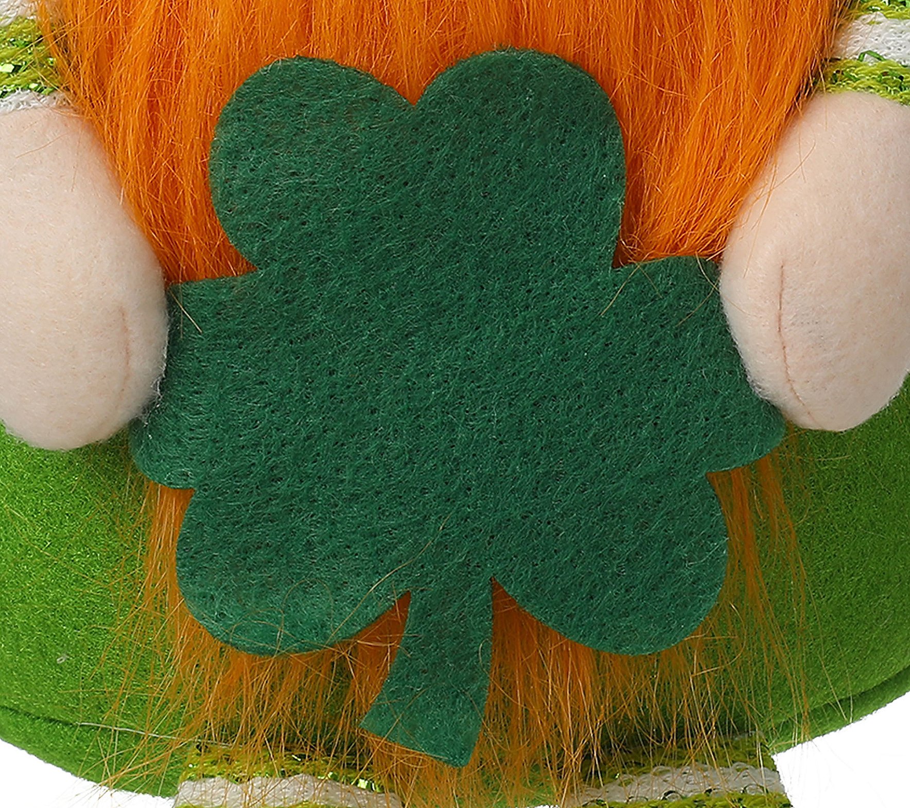 Glitzhome St. Patrick's Lucky Gnome Leprechaunhelf Sitter