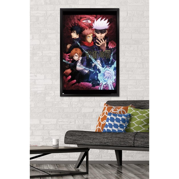 Trends International Jujutsu Kaisen One Sheet Framed Wall Poster Prints