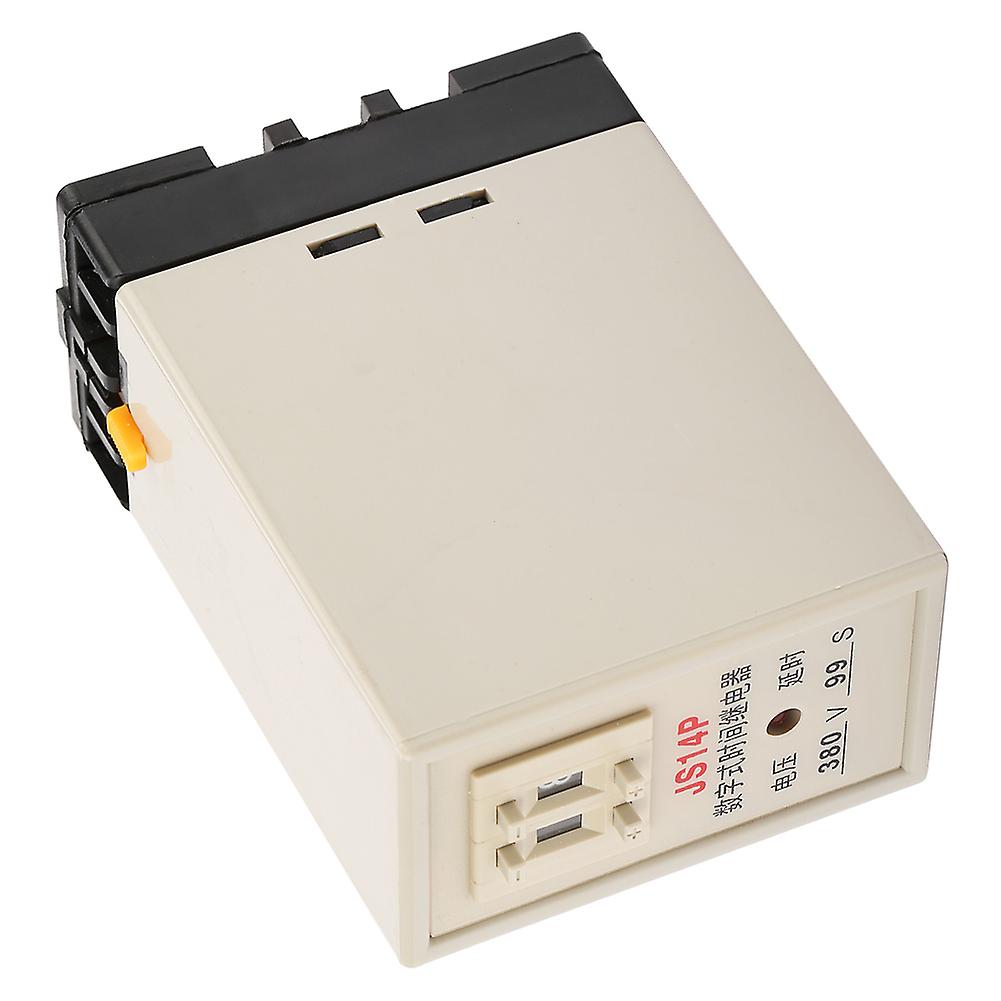 Js14p 1-99 Seconds Timer Relay Digital Display Delay Time Relay With Base Ac 380v