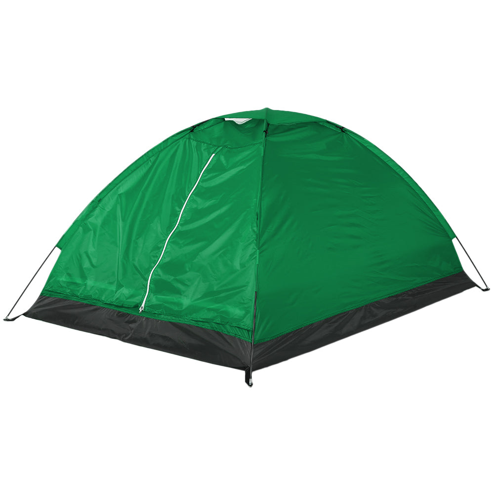 Andoer Camping Tent for 2 Person Single Layer Outdoor Portable Beach Tent，Green