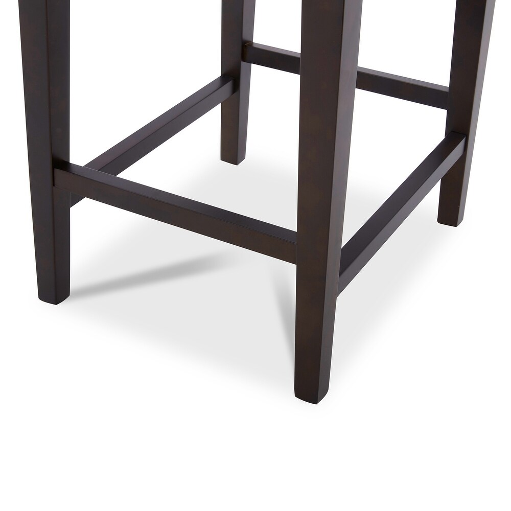 Eason Upholstered Low Back Barstool Set of 2