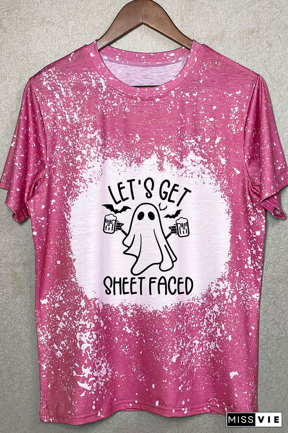 Let's get Sheet Faced ghost halloween Graphic Tee Wholesale