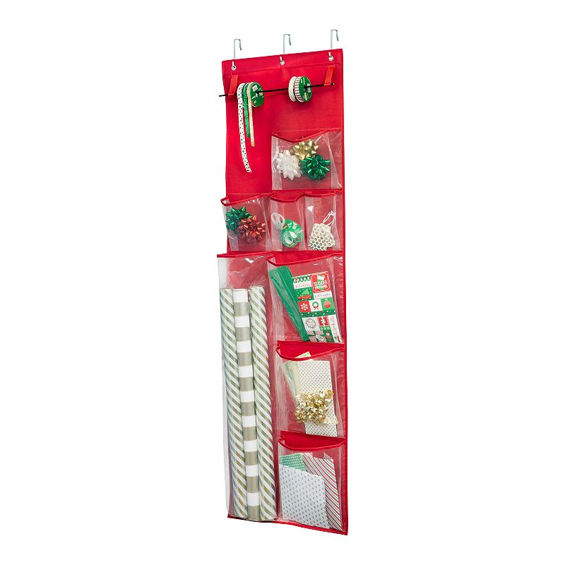 Honey-Can-Do Over-The-Door Holiday Gift Wrap Organizer