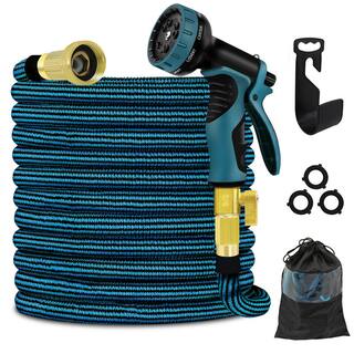 WeGuard 34 in. x 100 ft. Expandable Garden Hose Expanding Water Hose with 10 Function Nozzle Kink Free Garden Water Hose 341000117