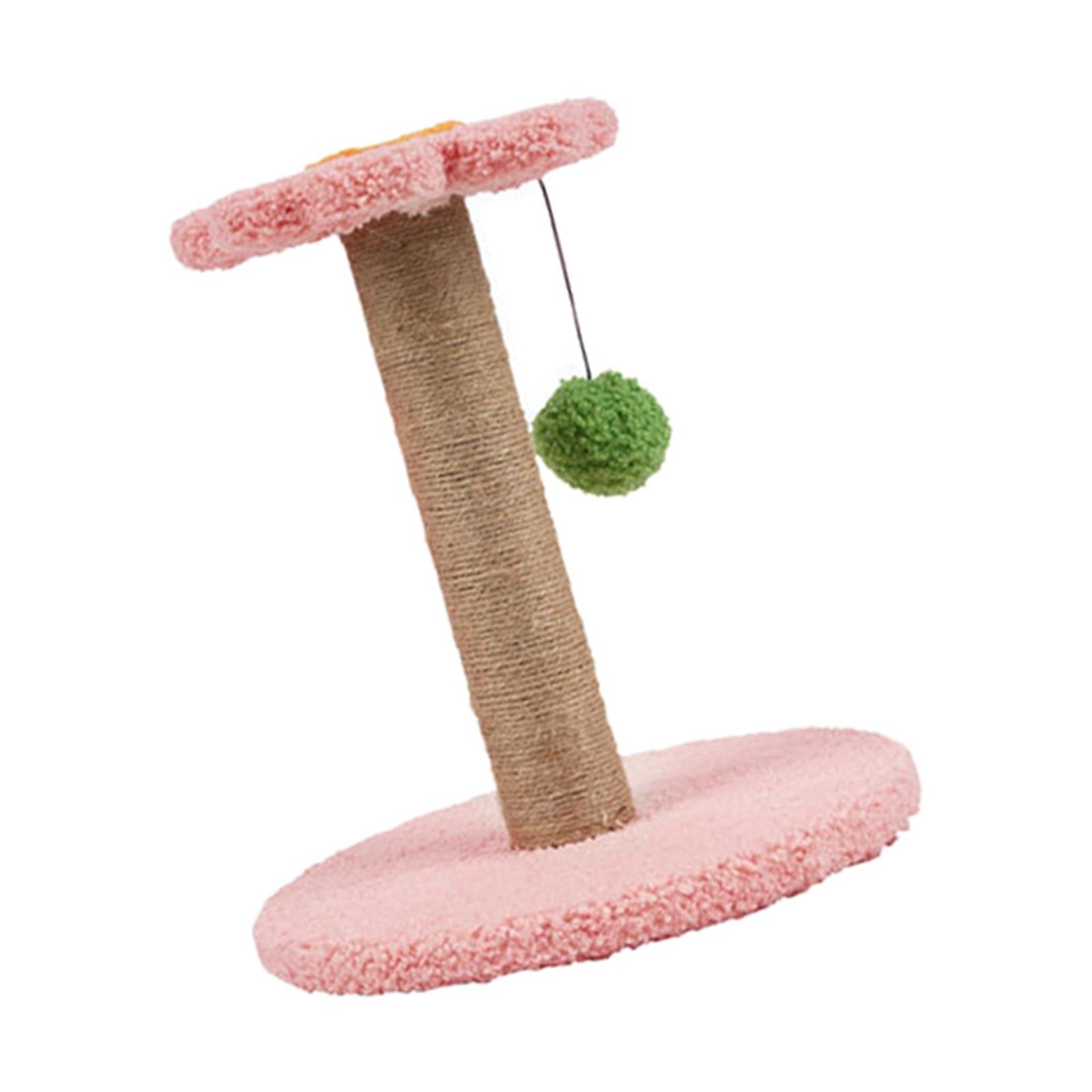 Cat Scratcher Interactive Toys Shelf Activity Center Sisal Cats Pink Flower