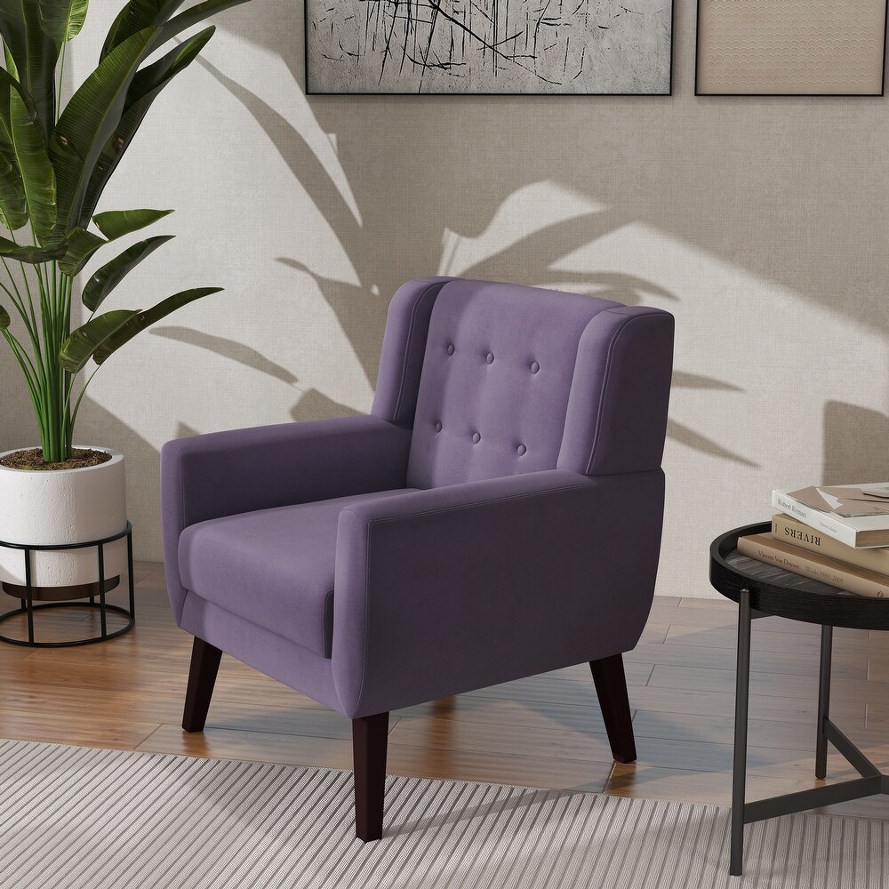 Modern Accent Chair Velvet Armchair