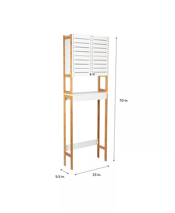 Neu Home 3 Shelf Over the Toilet Bamboo Space Saver Cabinet