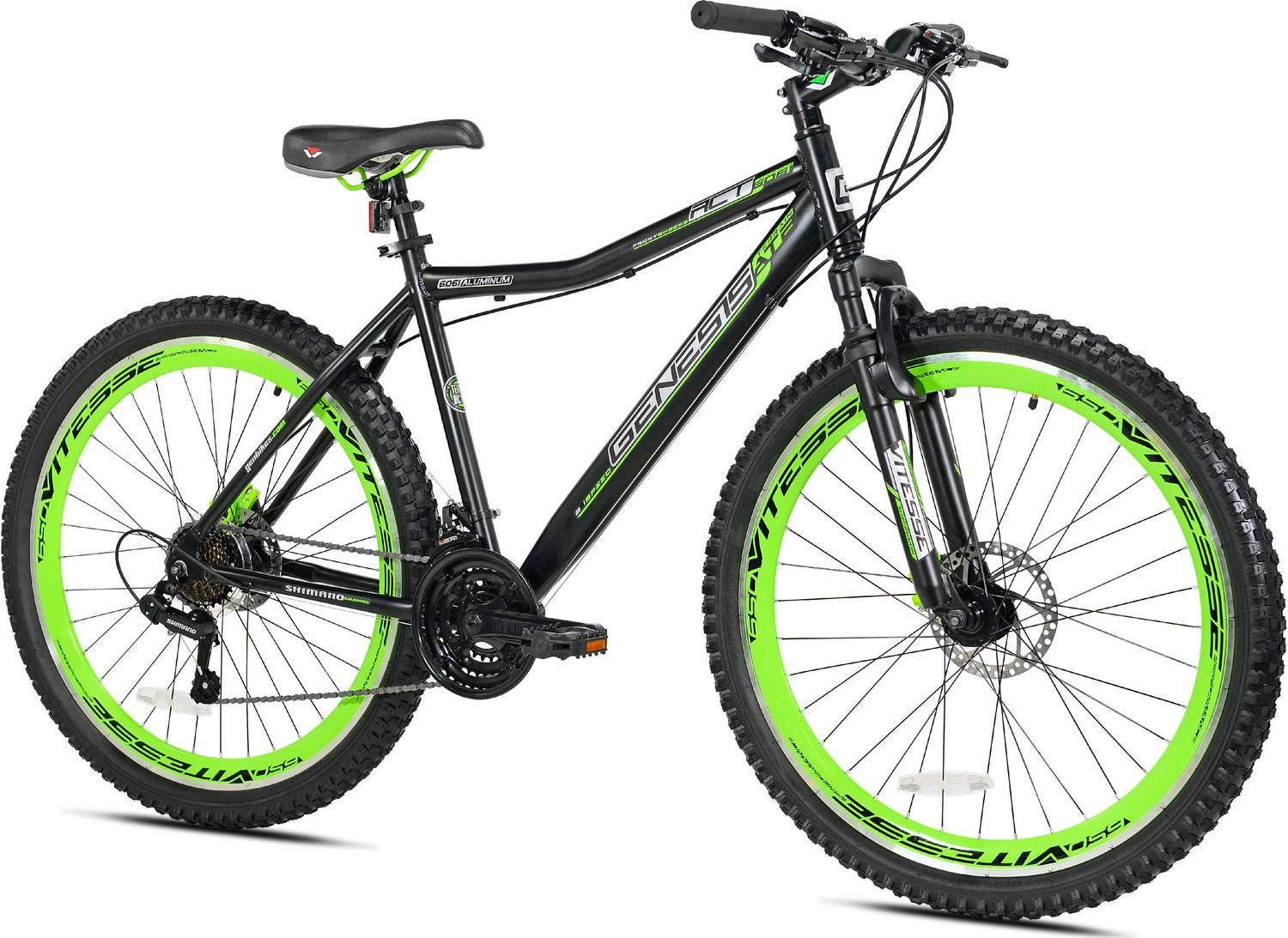 Genesis 27.5 RCT Mens Mountain Bike， Black/Green