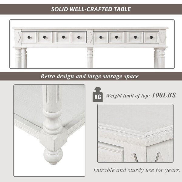 Retro Console Table Entryway Table 58